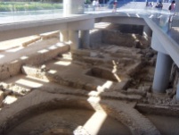 Escavações sob o Museu